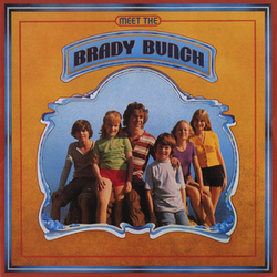 Meet The Brady Bunch record album featuring the six Brady children