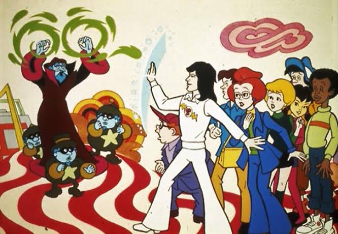 Mission: Magic! animated cast and title artwork from 1973