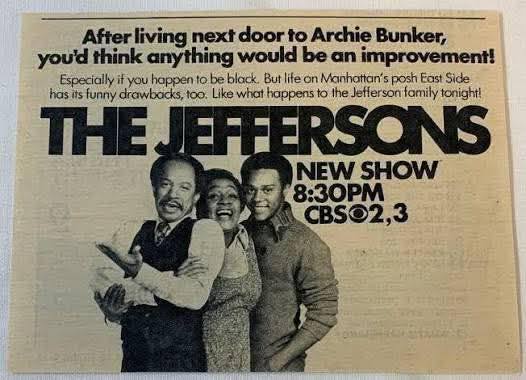 Original CBS advertisement for The Jeffersons