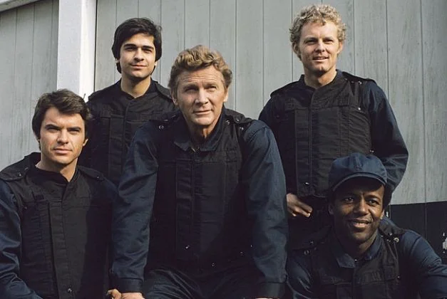 The tactical police team from the 1970s television series S.W.A.T.