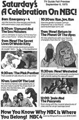 Saturday morning fall preview special promoting a new network lineup