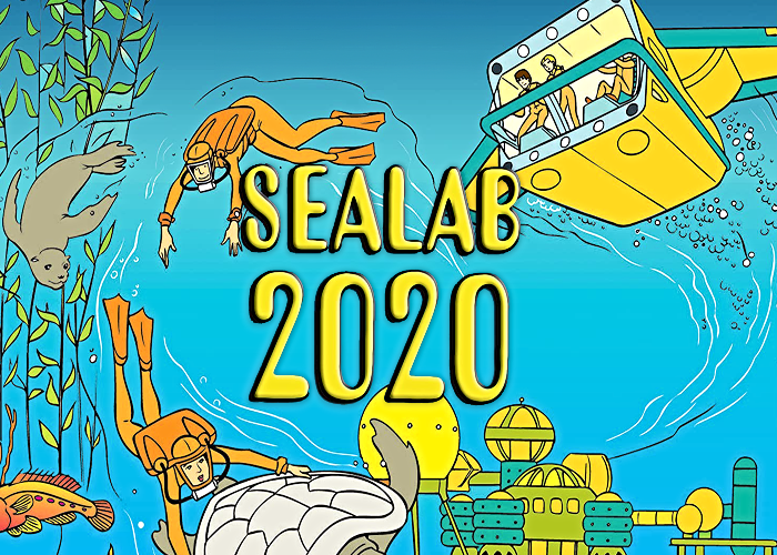 Sealab 2020 undersea research colony publicity artwork