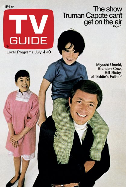 Collection of authentic TV Guide covers featuring 1970s family programs