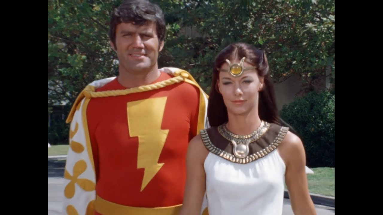 Shazam and Isis together in live-action Filmation publicity