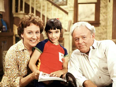 Stephanie Mills with Archie and Edith Bunker