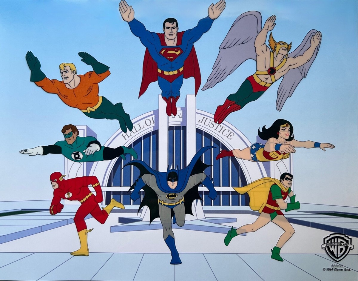 The Super Friends gathered at the Hall of Justice
