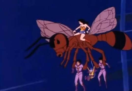 Super Friends performing a rescue rather than fighting