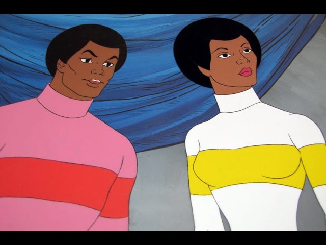 Superstretch and Microwoman animated superhero duo