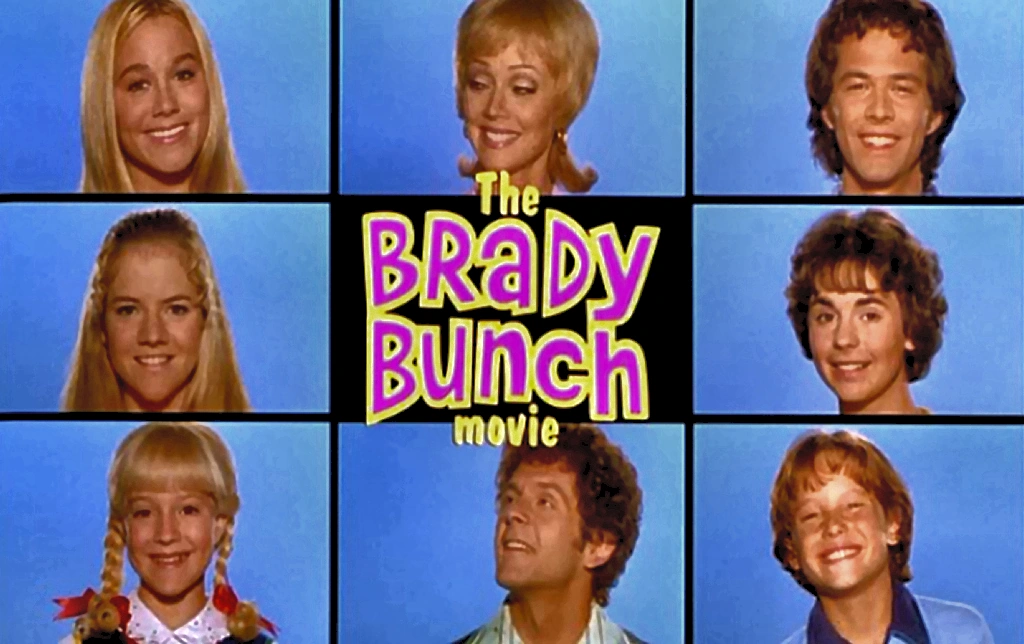 The Brady Bunch Movie 1995 cast publicity photograph