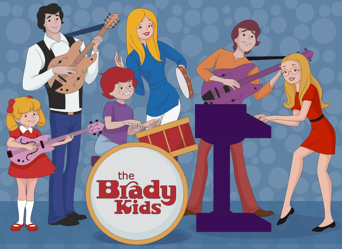 The Brady Kids animated group publicity art