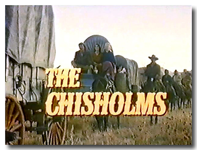 Wagon train and opening title from The Chisholms