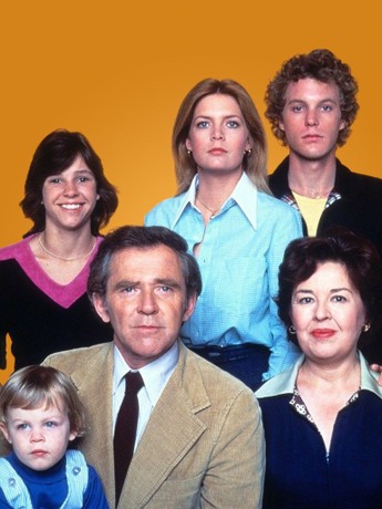 The Lawrence family cast from the 1976 television series Family
