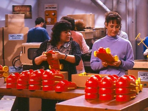 Roseanne at the Wellman Plastics factory