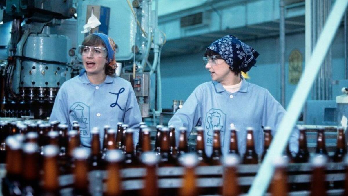 Laverne and Shirley at the Shotz Brewery