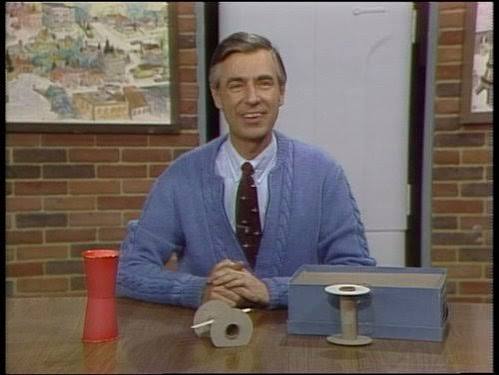 Fred Rogers hosting Mister Rogers’ Neighborhood