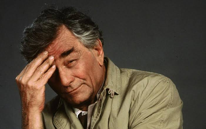 Peter Falk as Lieutenant Columbo in the 1970s television series Columbo