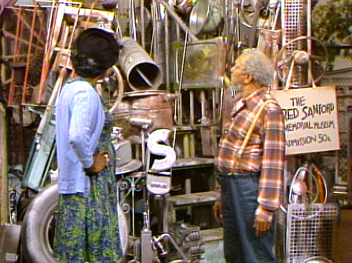 Fred and Lamont Sanford at the Sanford and Son junkyard