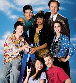 Saved by the Bell cast at Bayside High