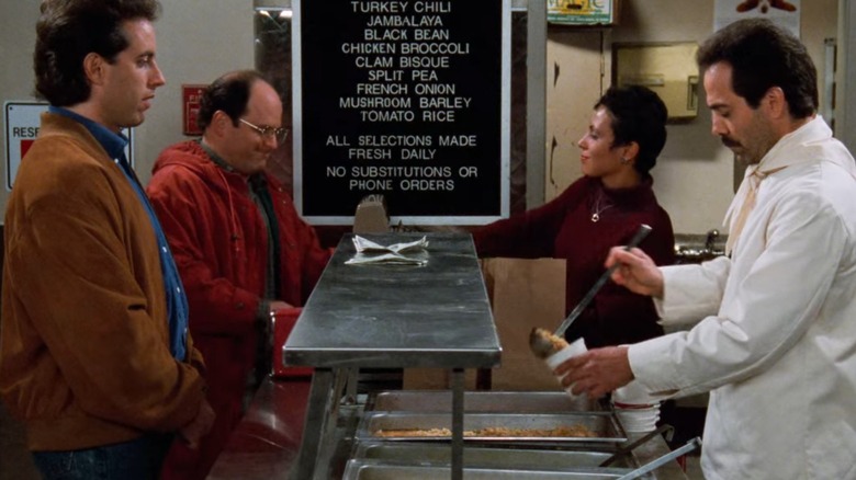 Soup Nazi at the soup counter in Seinfeld