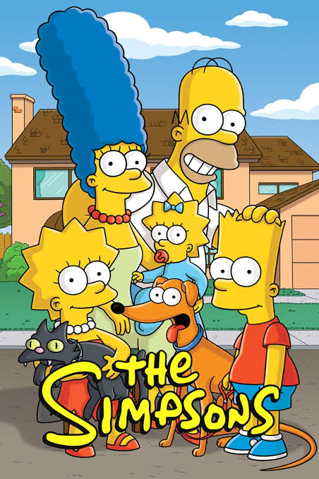 The Simpsons family in 1990s promotional artwork