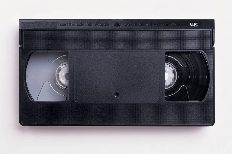VHS tape and mailing materials representing AFHV submissions