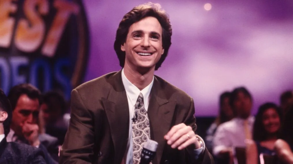 Bob Saget and America's Funniest Home Videos early-90s stage