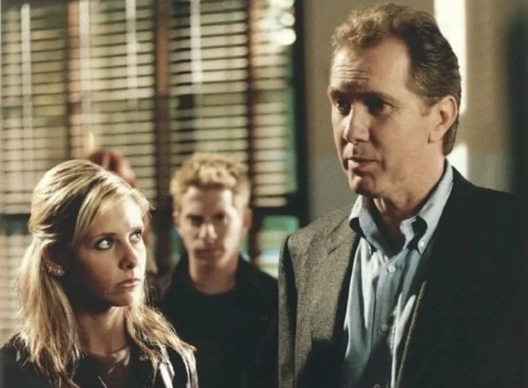 Buffy, Faith and Mayor Wilkins still