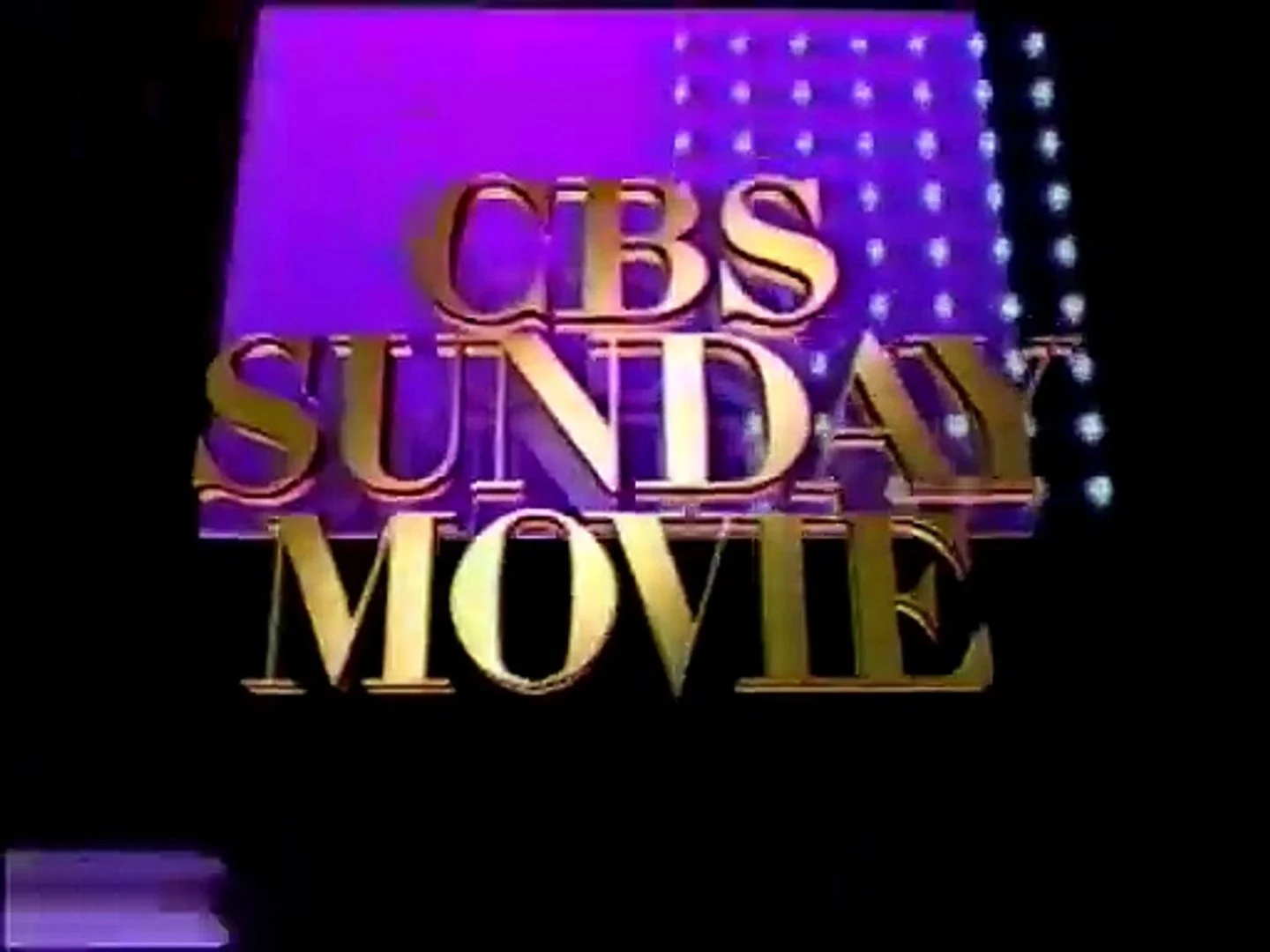 CBS Sunday Movie title card from the late 1990s