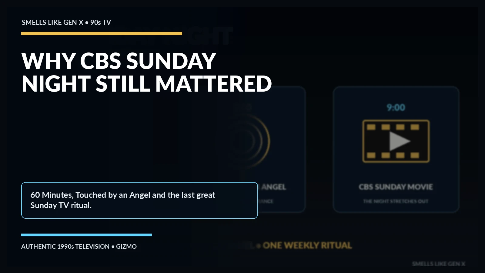 Why CBS Sunday Night Was Still a Television Institution in the Late 90s
