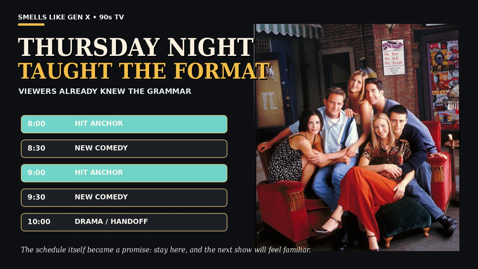 Nbc single adult thursday grid