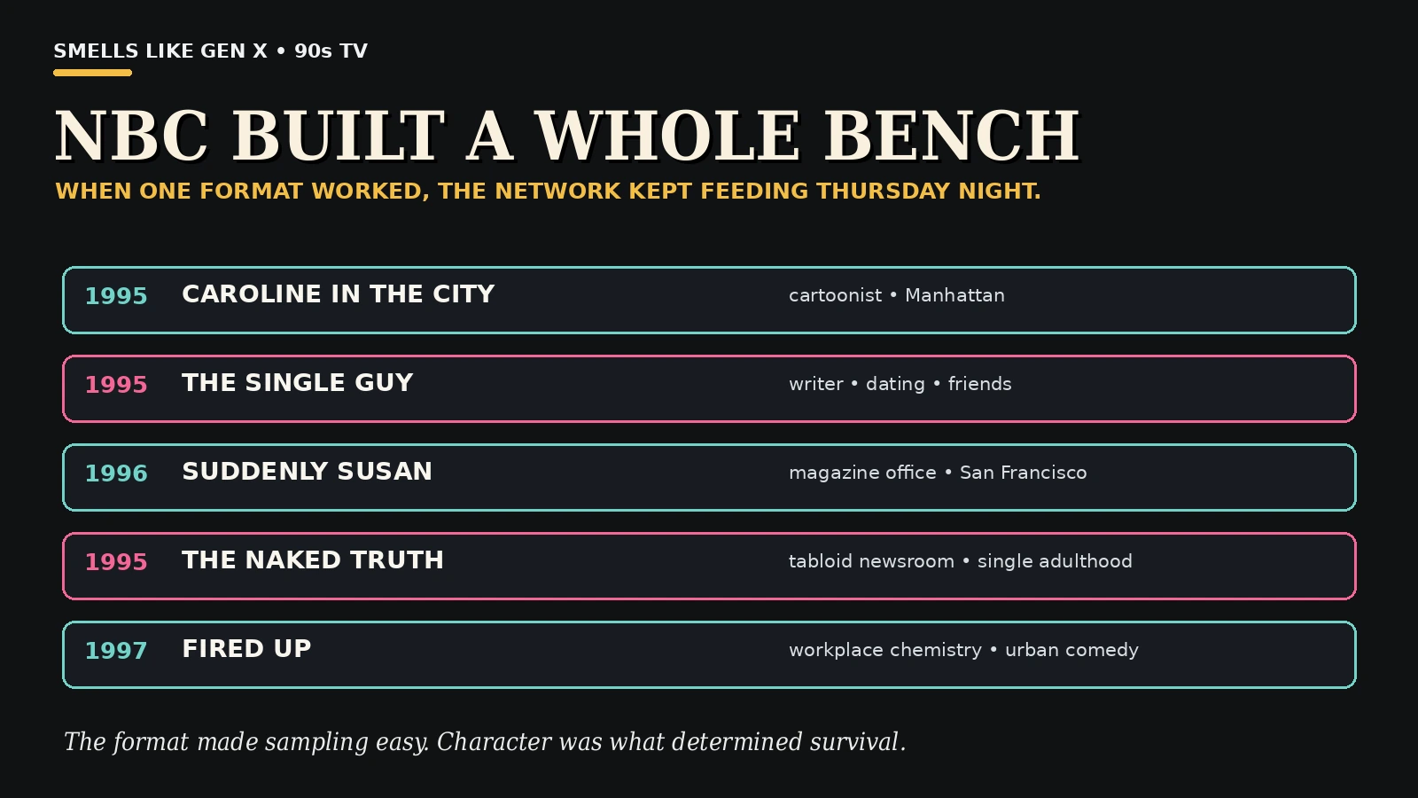 Single adult nbc bench