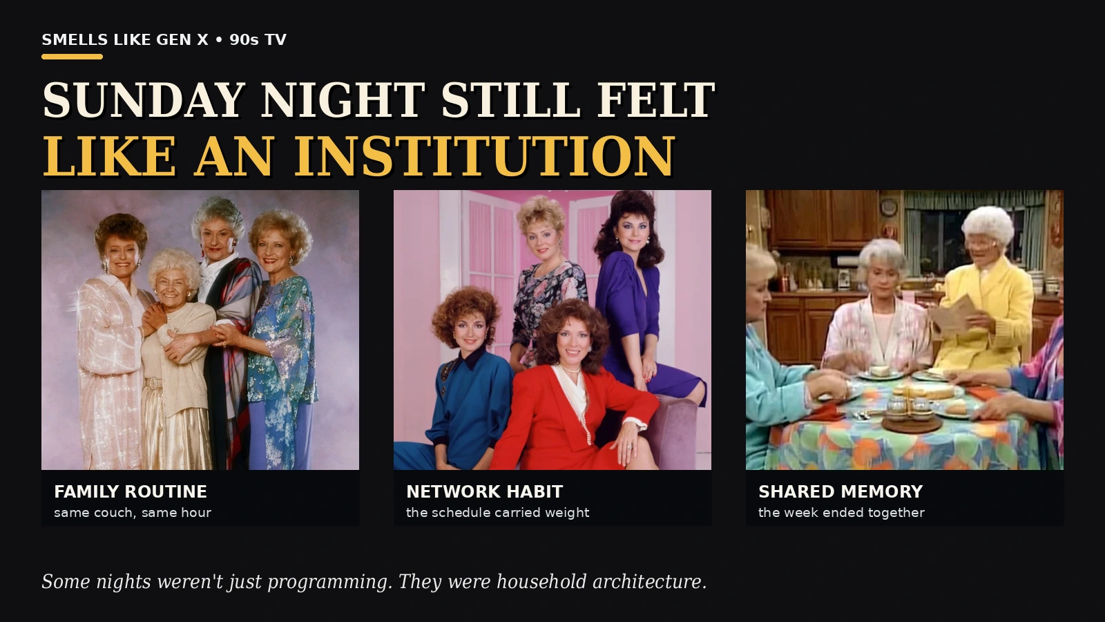 Sunday night appointment tv