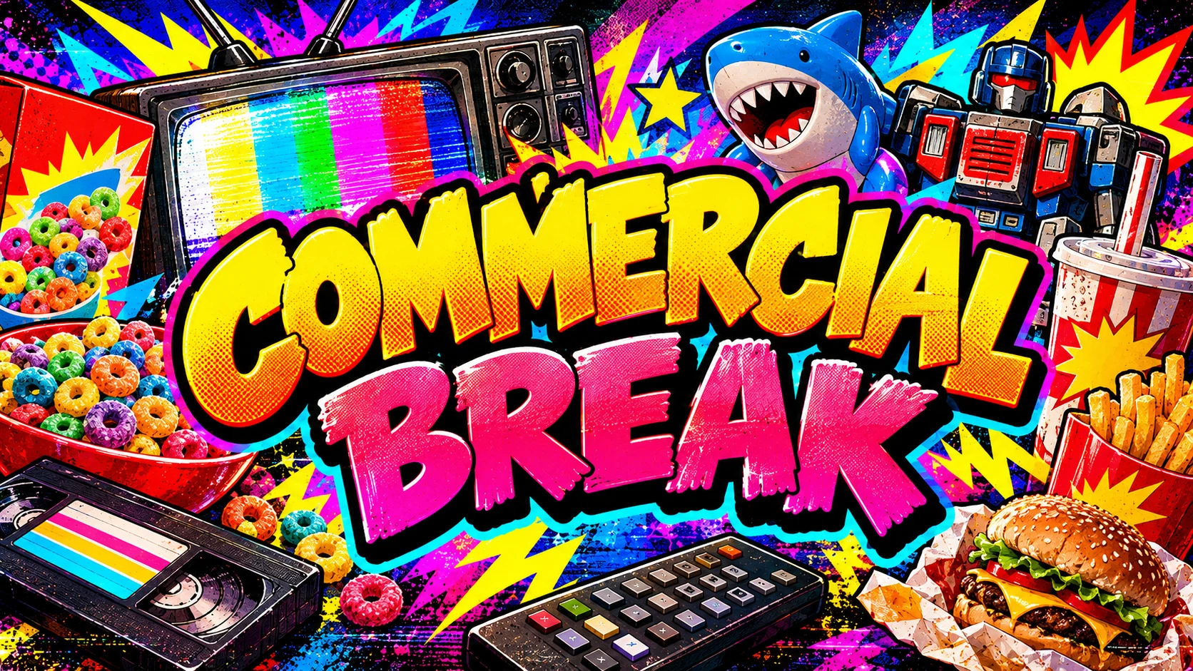 Retro TV snack break nostalgia